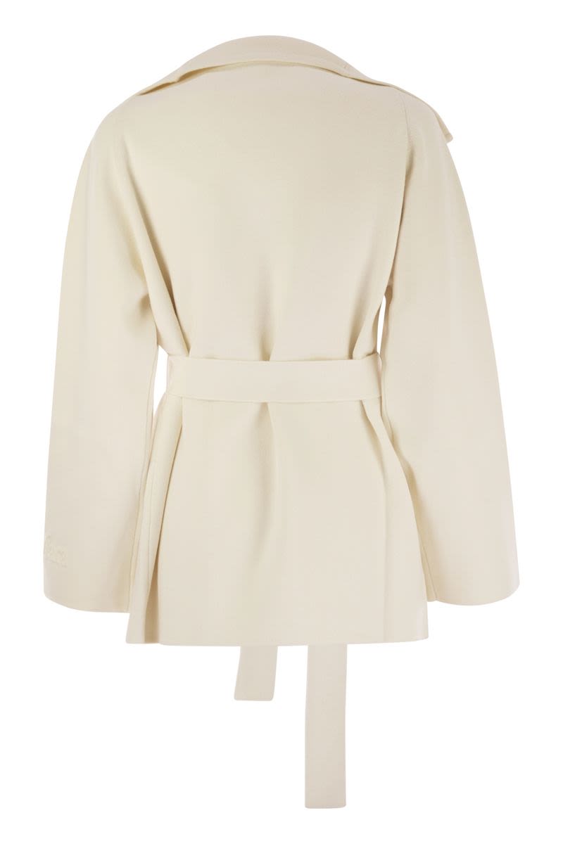 MAX MARA Luxurious Viscose and Wool Dressing Gown Jacket