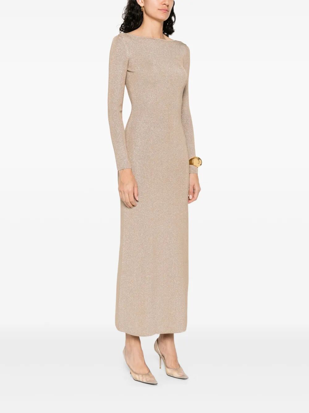 MAX MARA PIANOFORTE Luxurious Knit Lurex Dress Mini