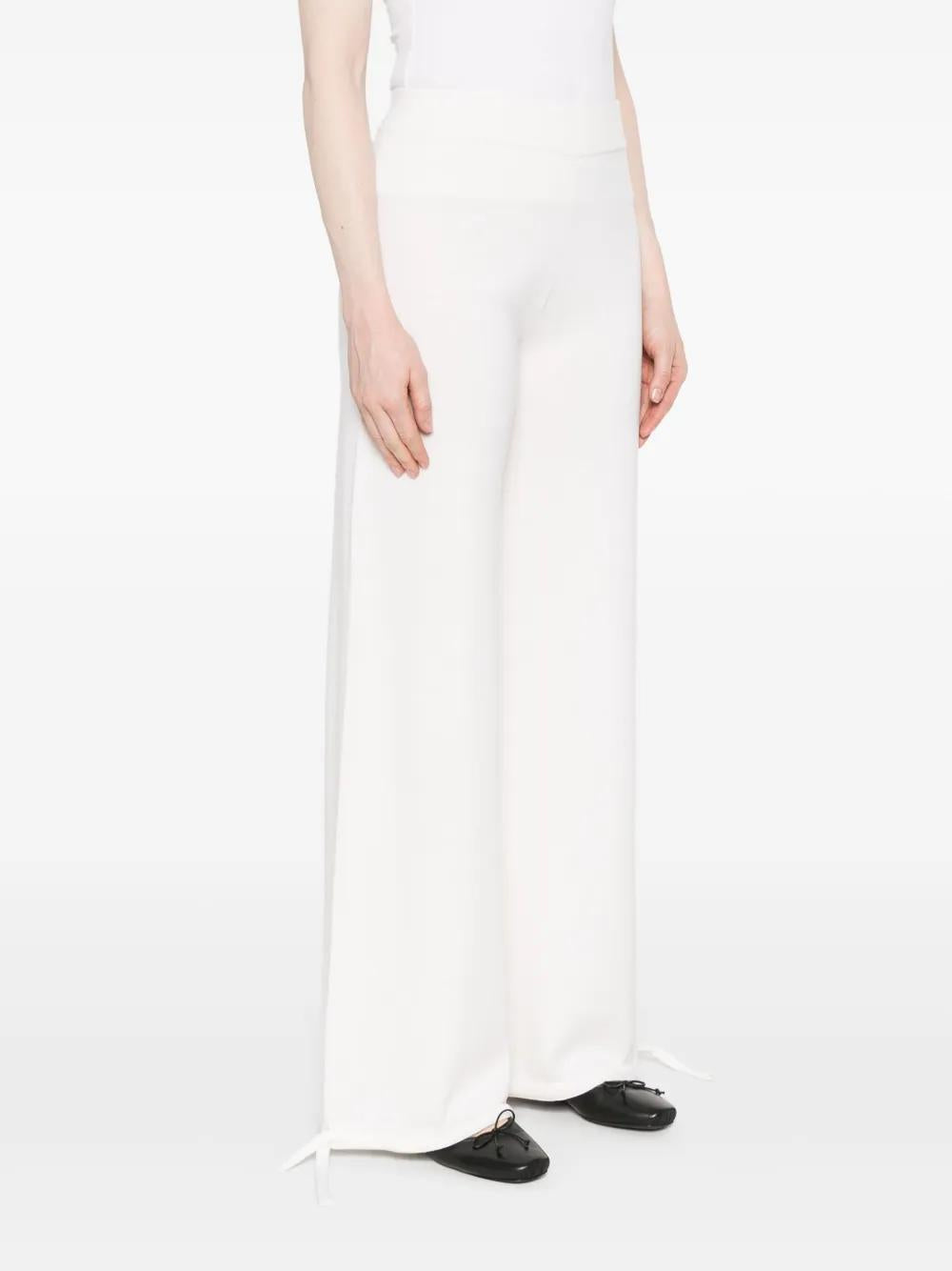 MAX MARA Wide Leg Trousers with Drawstring Detail