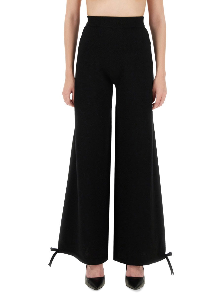 MAX MARA Wide Leg 100% Virgin Wool Pants