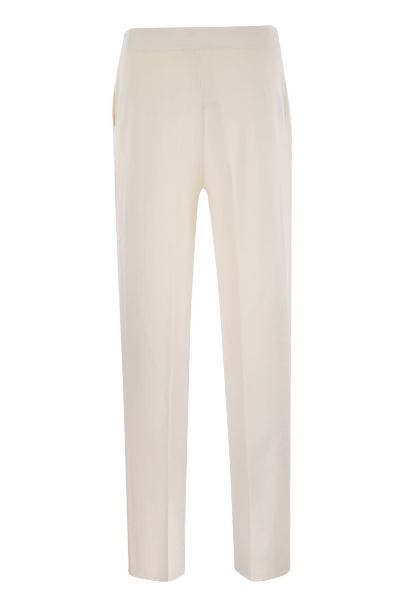 MAX MARA Regular Fit Viscose and Wool Trousers