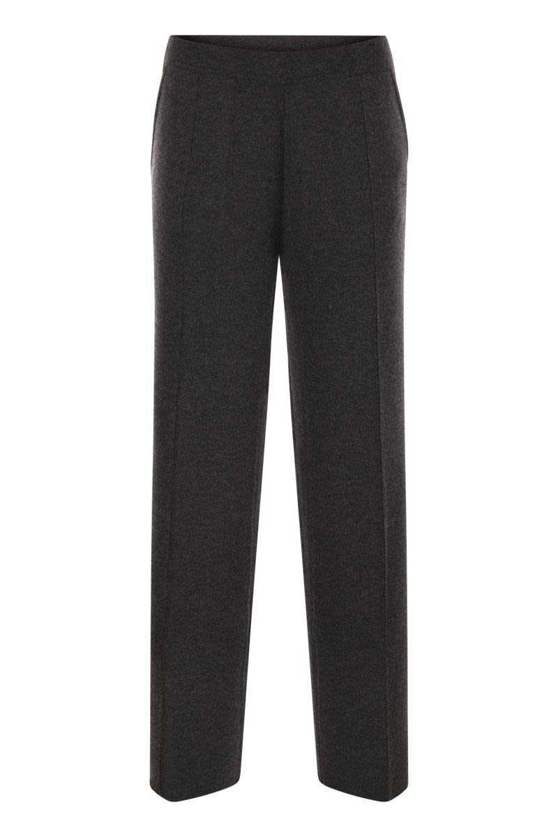 MAX MARA Regular Fit Viscose and Wool Trousers