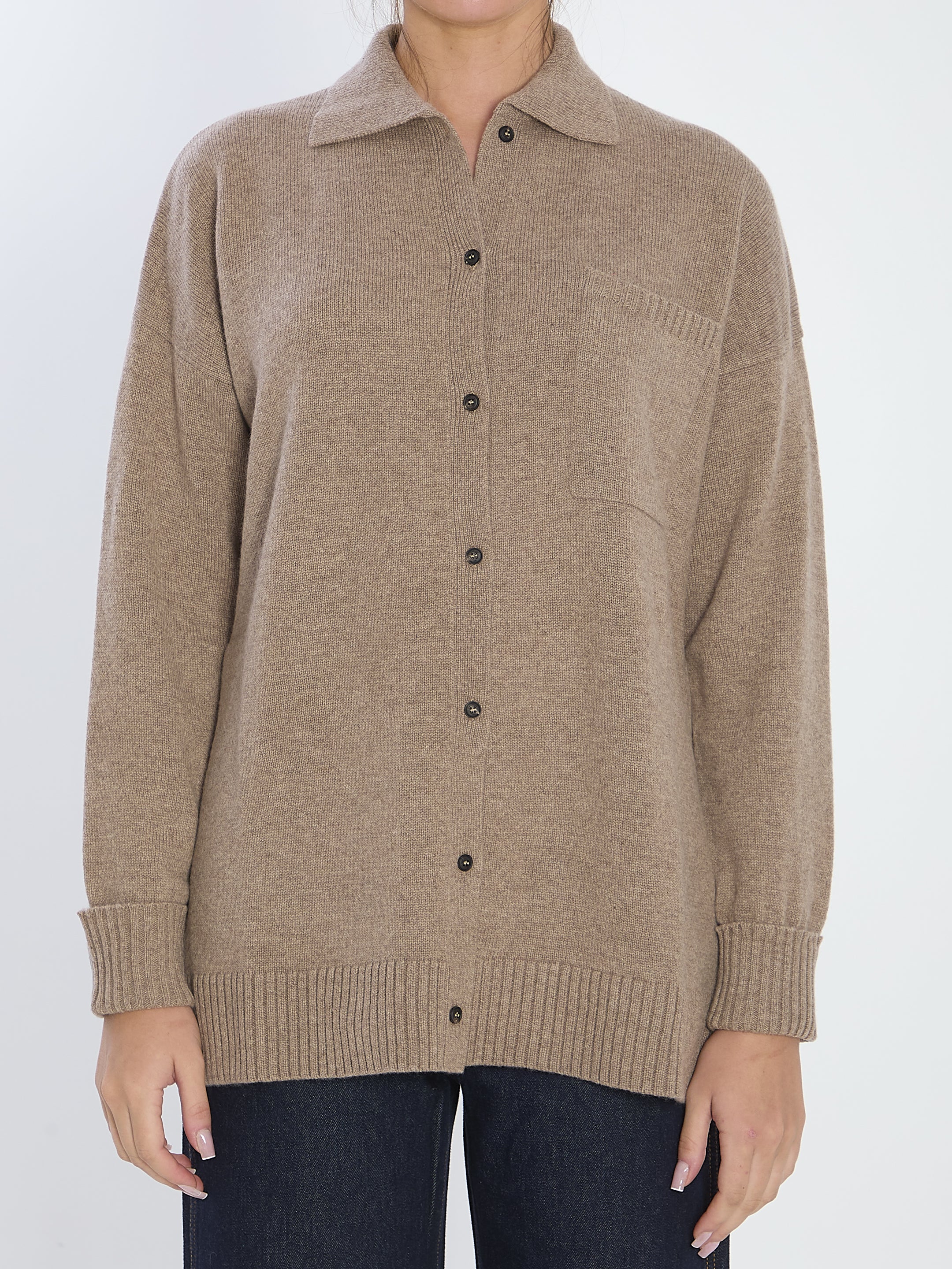 MAX MARA Cashmere Bull Cardigan - Loose Fit Size S