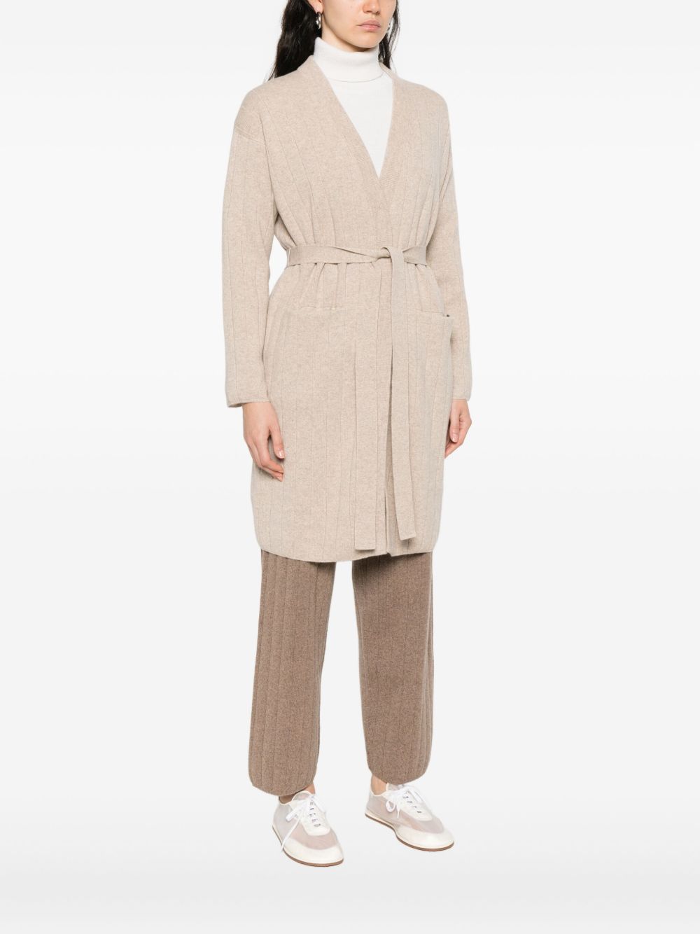 MAX MARA Cashmere Cardigan with Belt and Pockets - Women's