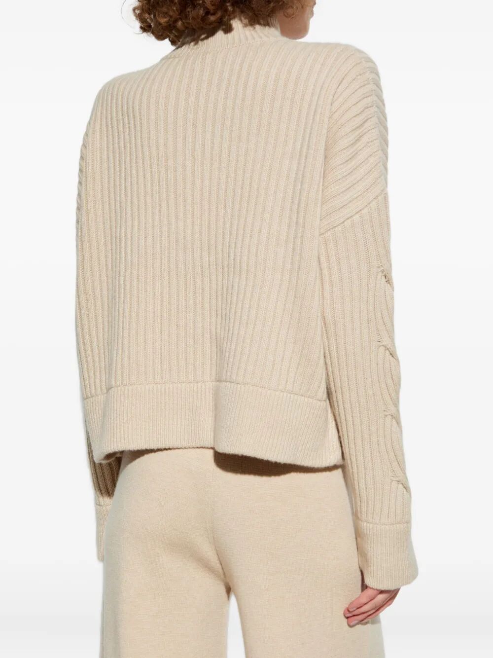 MAX MARA Women's Cable Detail High Collar Cardigan