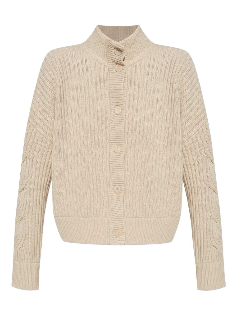 MAX MARA Women's Cable Detail High Collar Cardigan