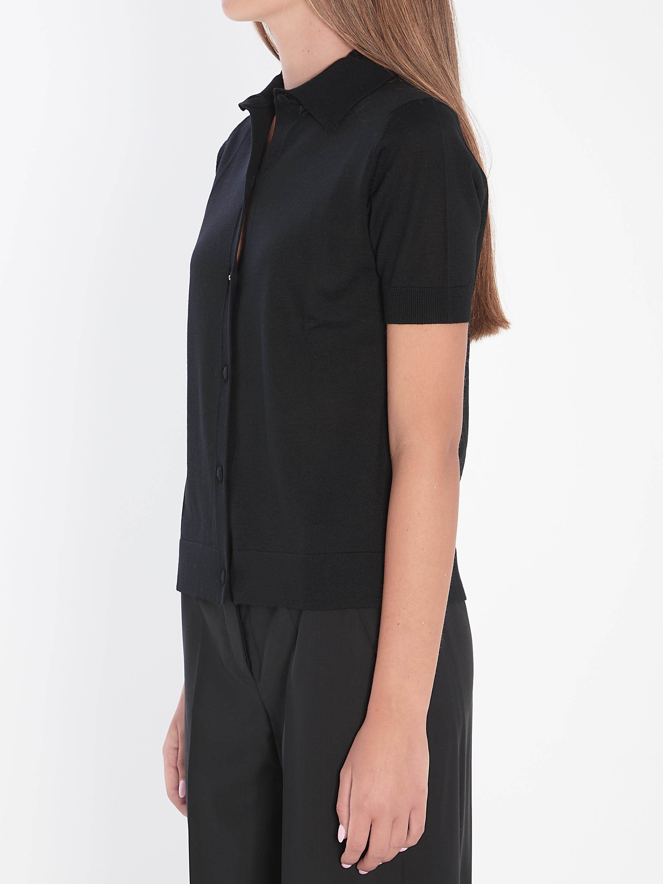 MAX MARA Slim Fit Cardigan with Short Sleeves - Size S