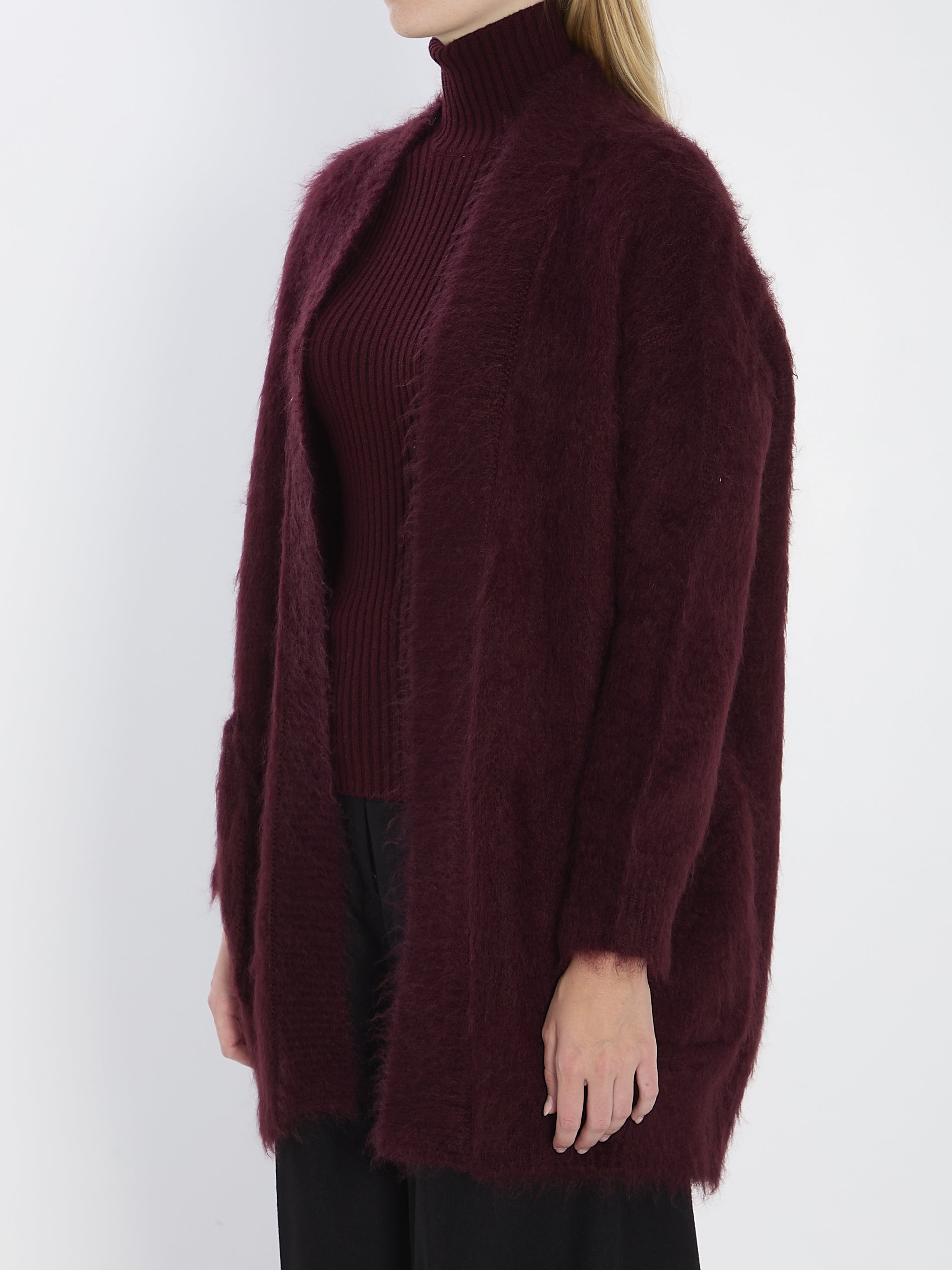 MAX MARA Faux Fur Effect Cardigan - Size S