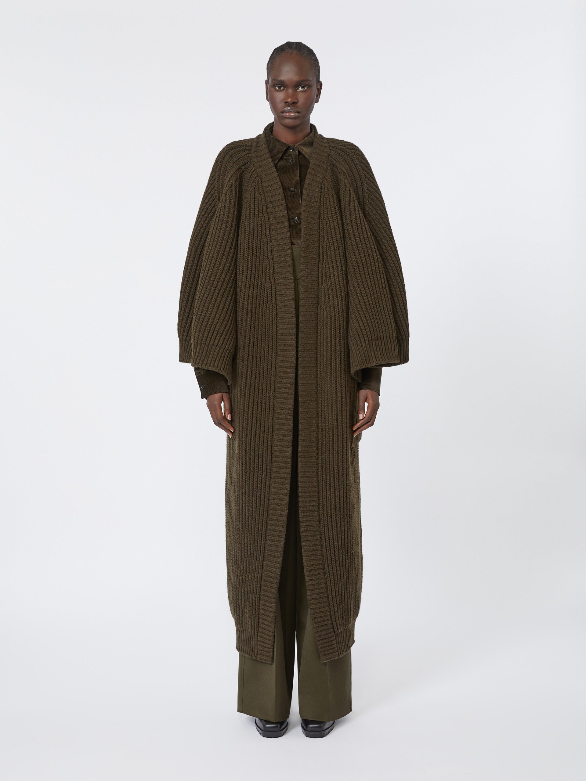 MAX MARA Wide Fit Three-Quarter Sleeve Cardigan