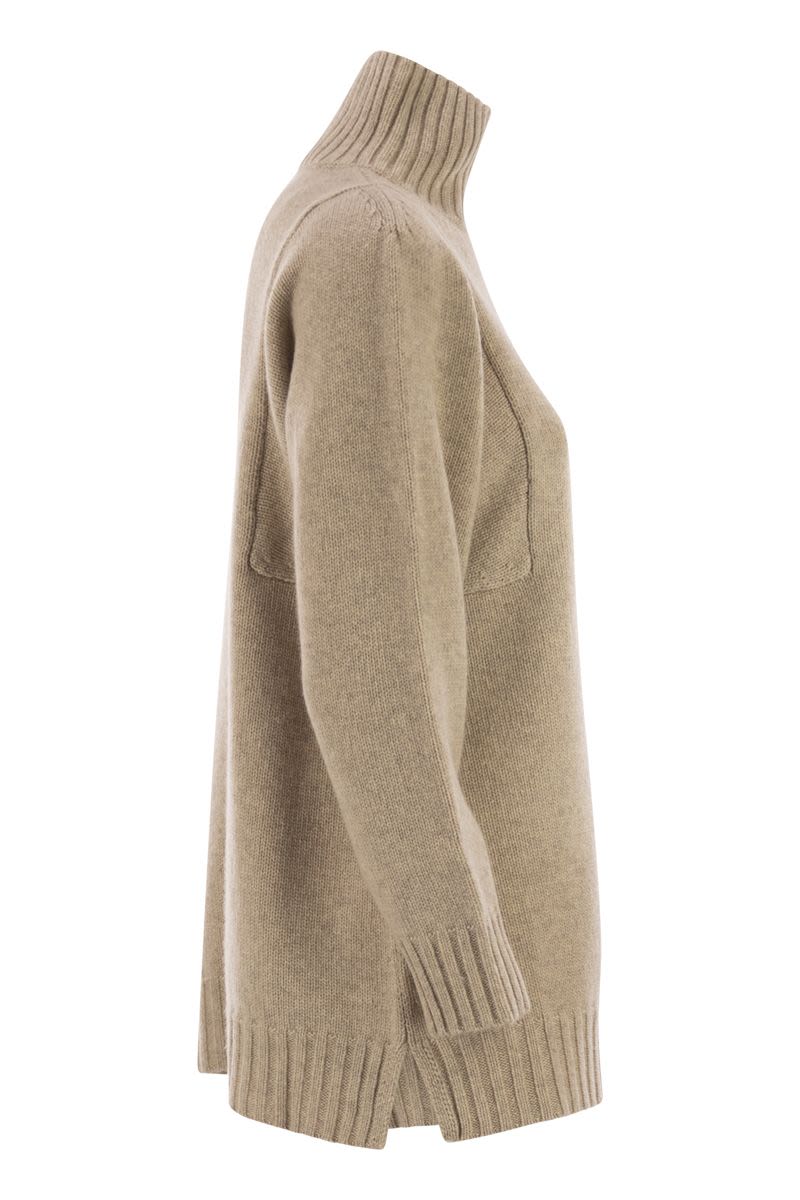 MAX MARA Oversized Cashmere Turtleneck Sweater
