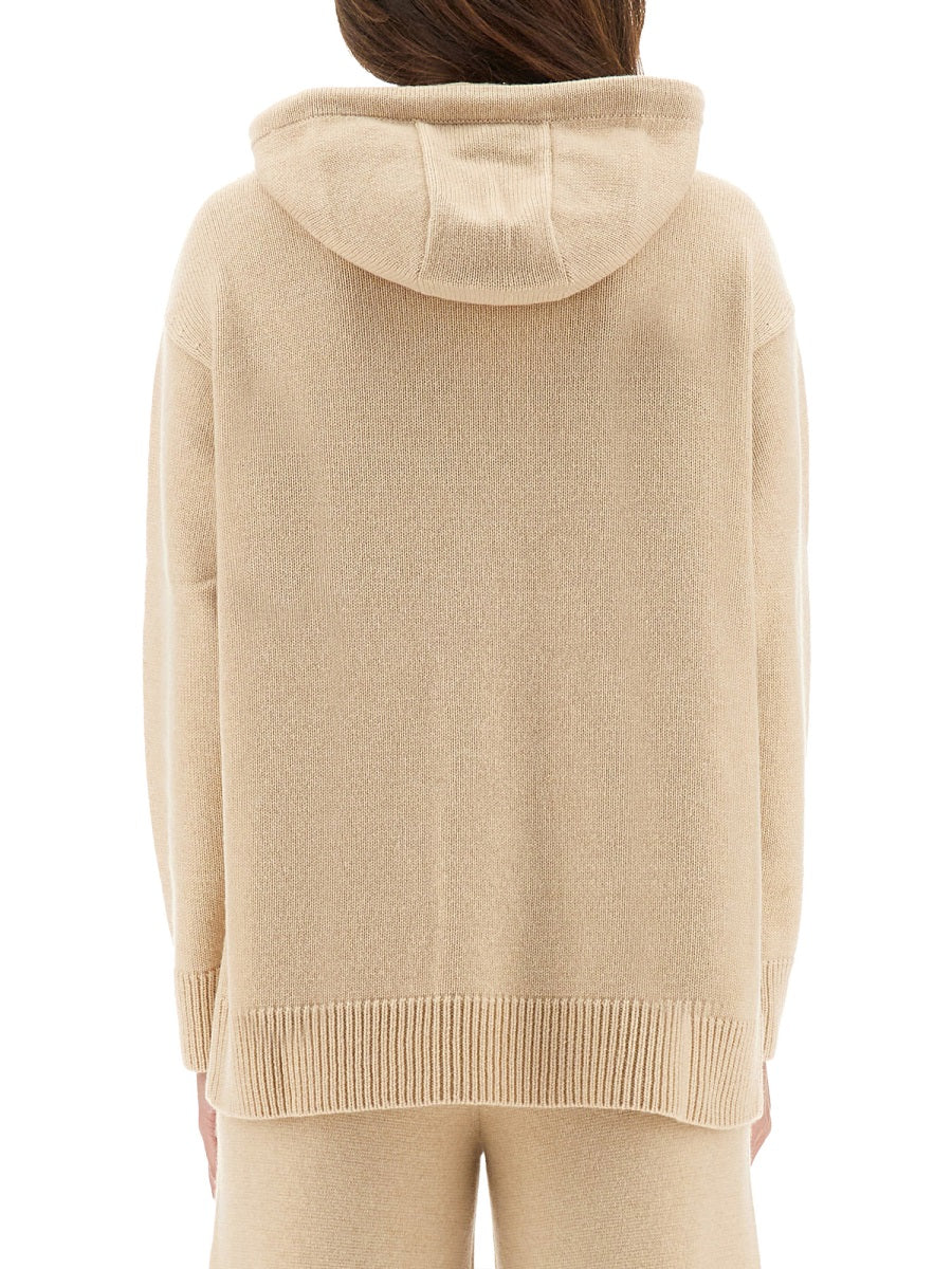 MAX MARA Relaxed Fit Hooded Sweater - Women's Size S