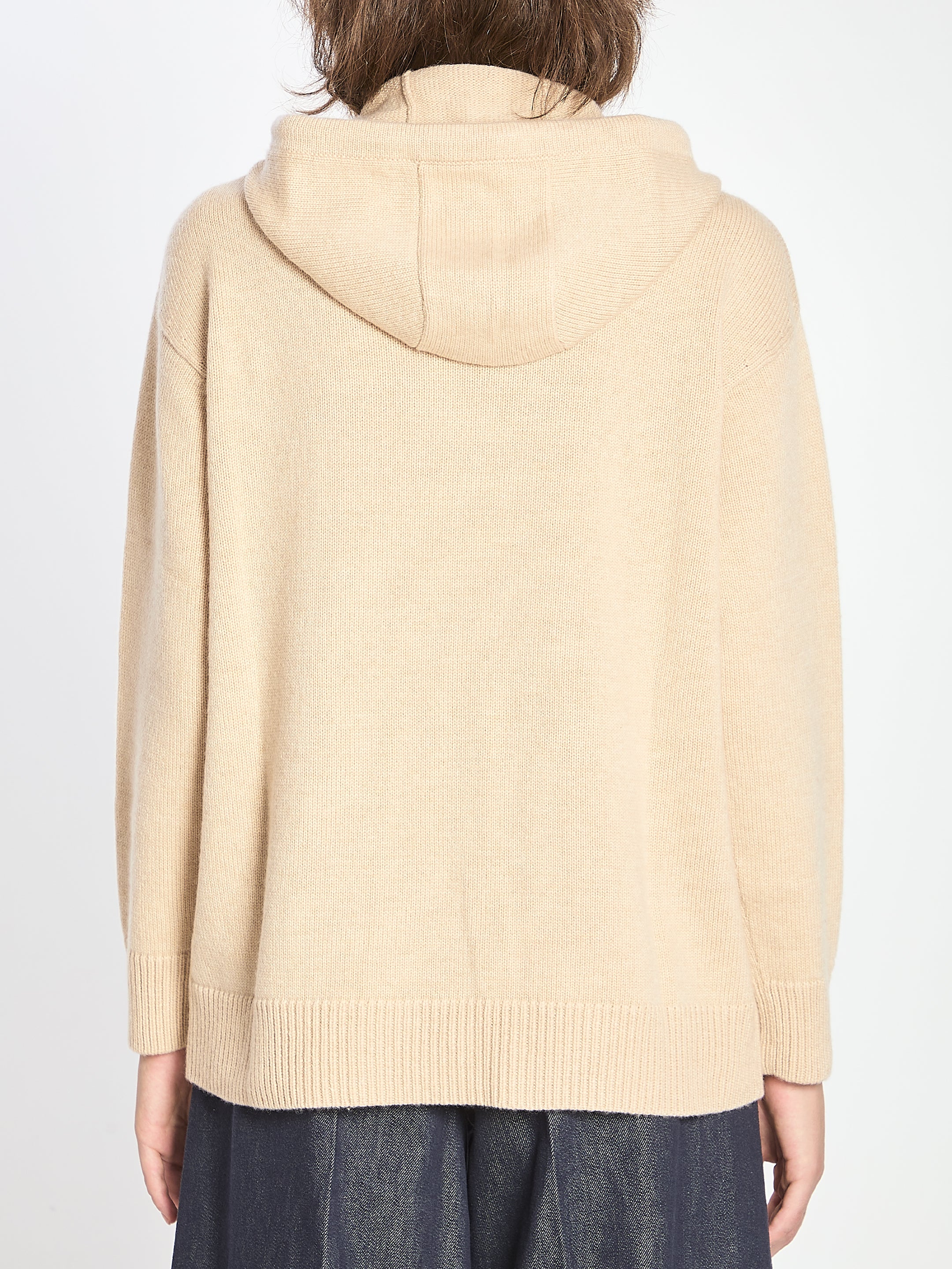 MAX MARA Women's Regular Fit Sweatshirt with Hood and Chest Pocket - Size S