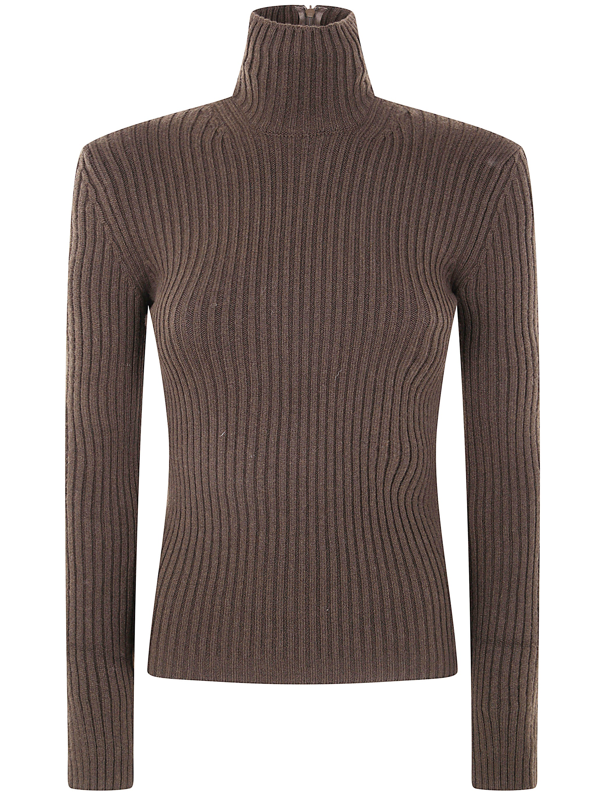 MAX MARA Ribbed Wool and Cashmere Turtleneck Jumper - Slim Fit