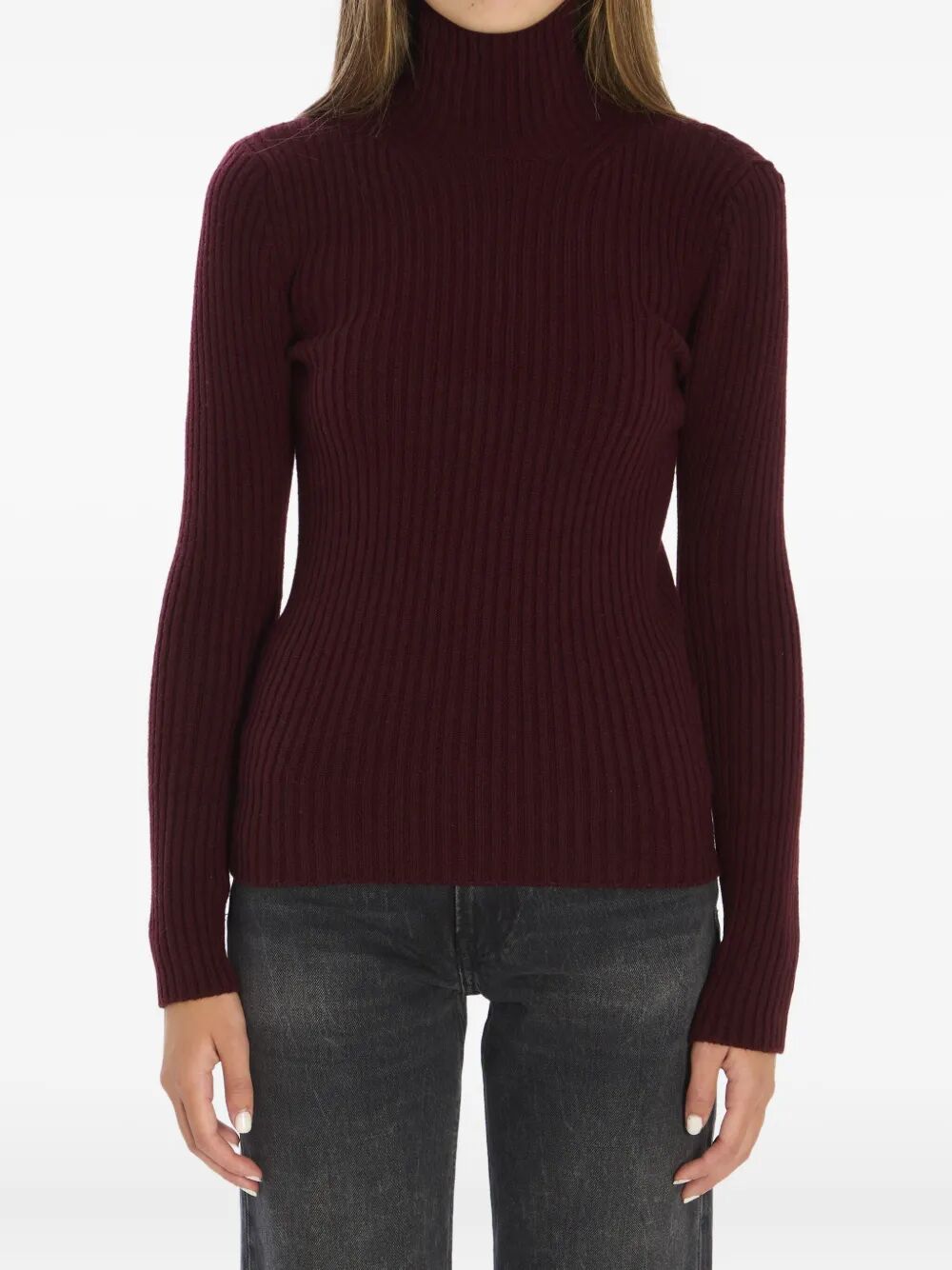 MAX MARA Ribbed Wool and Cashmere Turtleneck Jumper - Slim Fit