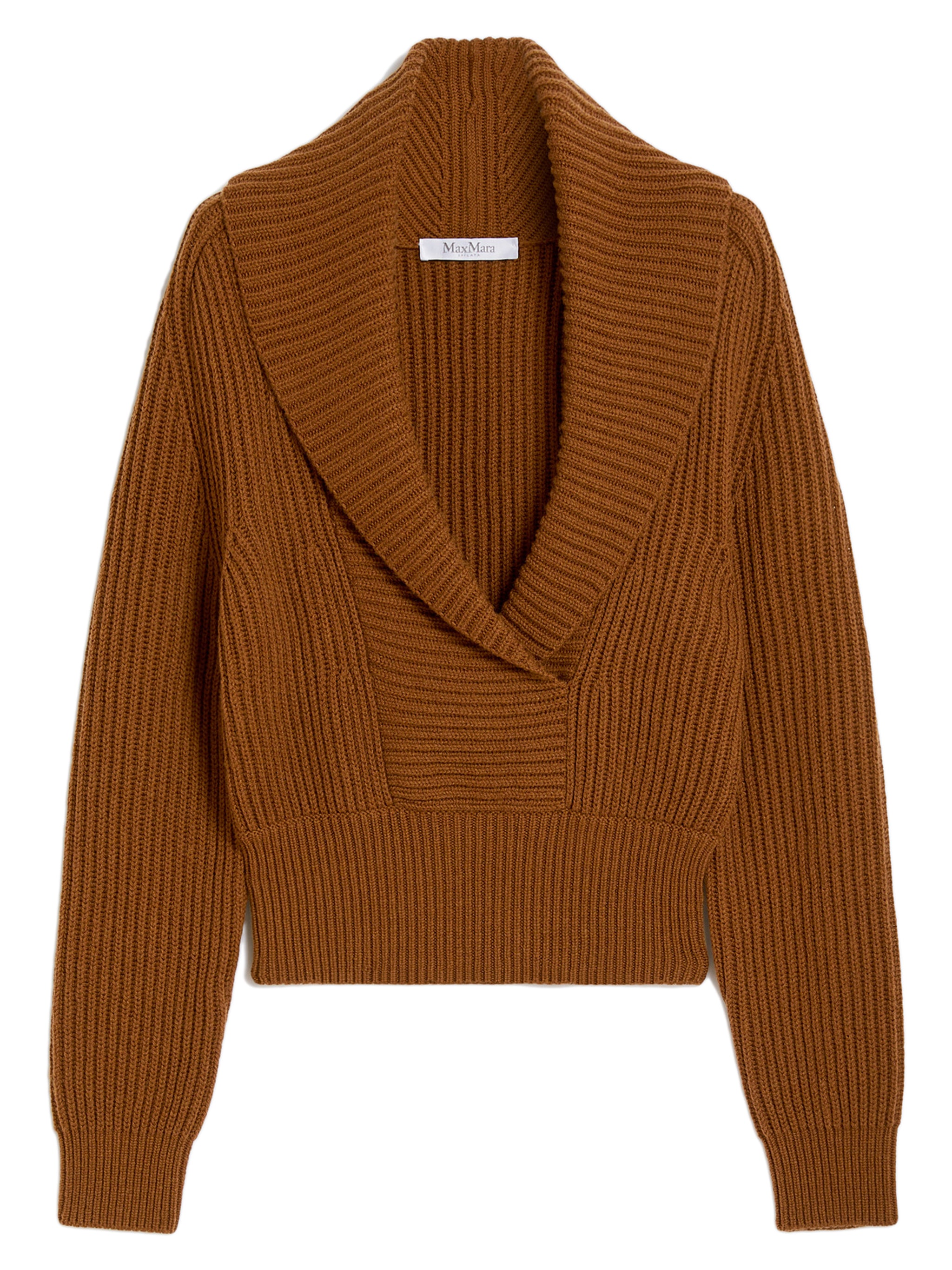 MAX MARA Boxy Fit Crossover Scarf Collar Jumper Size S