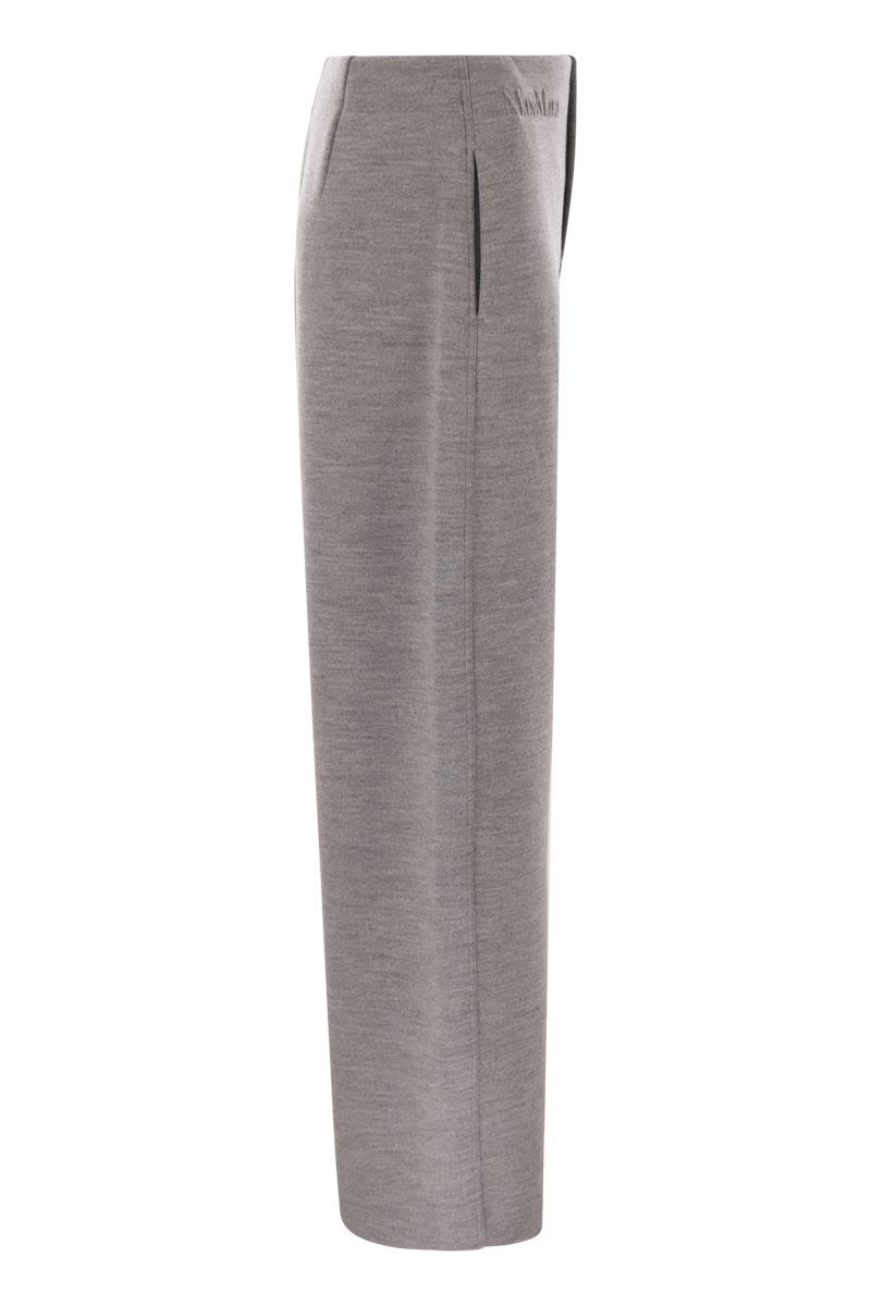 MAX MARA Ankle-Length Cropped Wool and Cotton Trousers