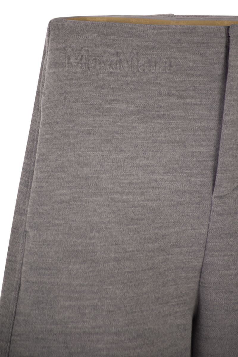 MAX MARA Ankle-Length Cropped Wool and Cotton Trousers