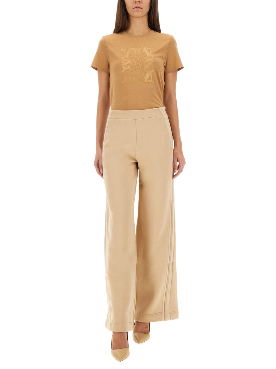MAX MARA Wide Leg Cotton Pants - Size S