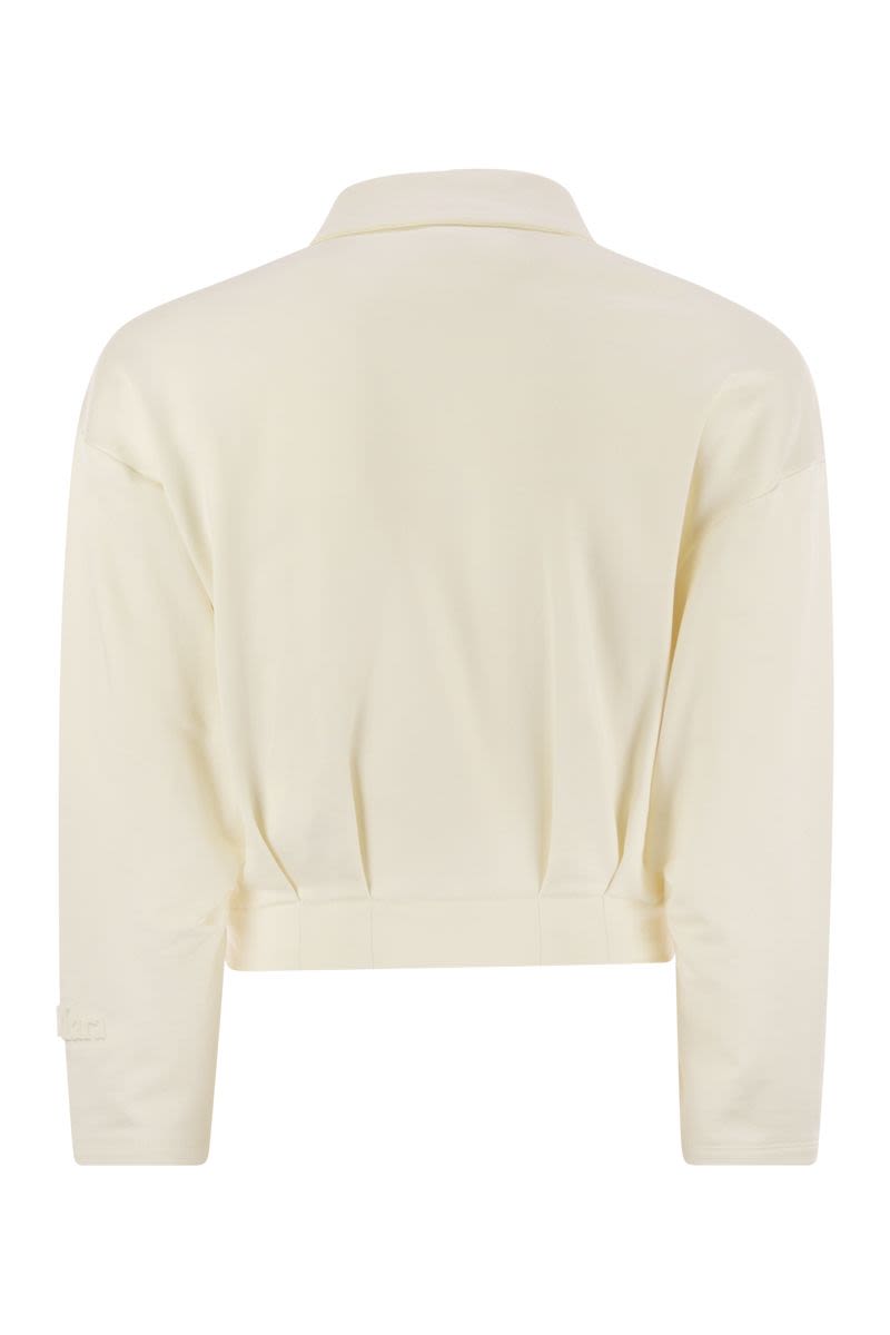 MAX MARA Cropped Silk and Cotton Sweatshirt