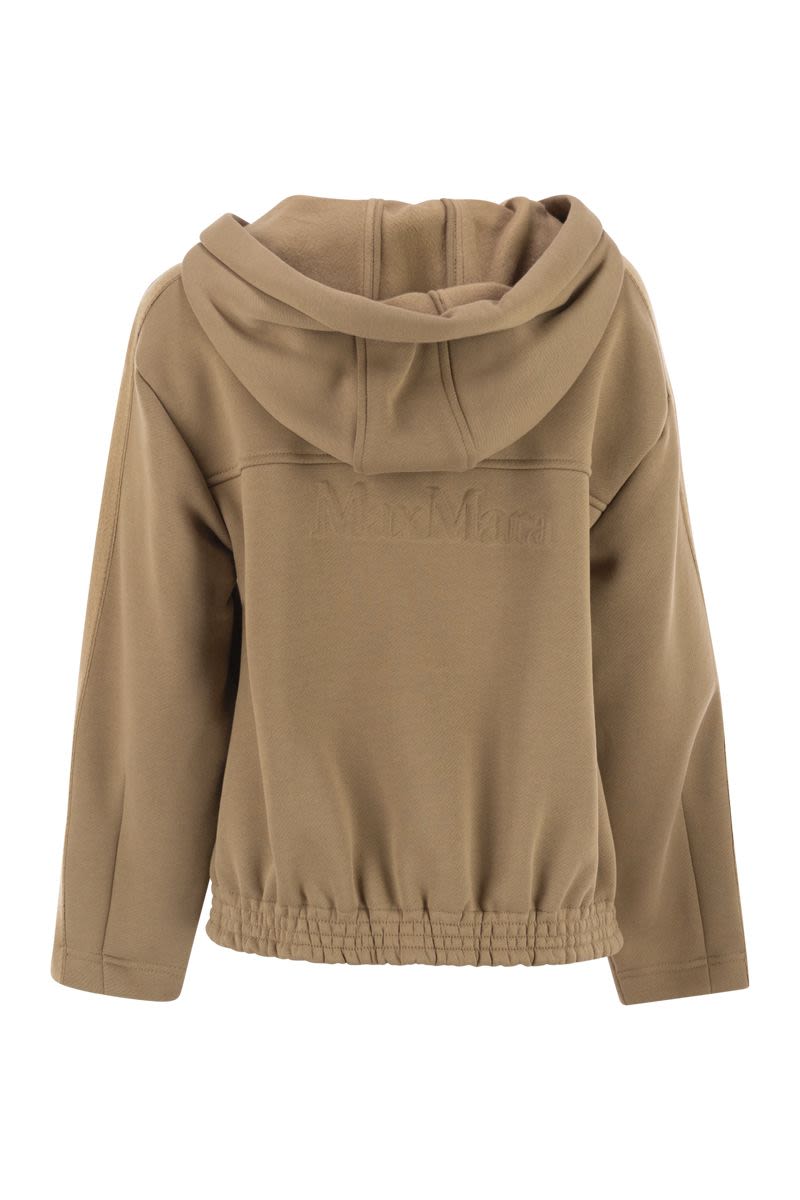 MAX MARA Stripe-Detail Zip-Up Hoodie