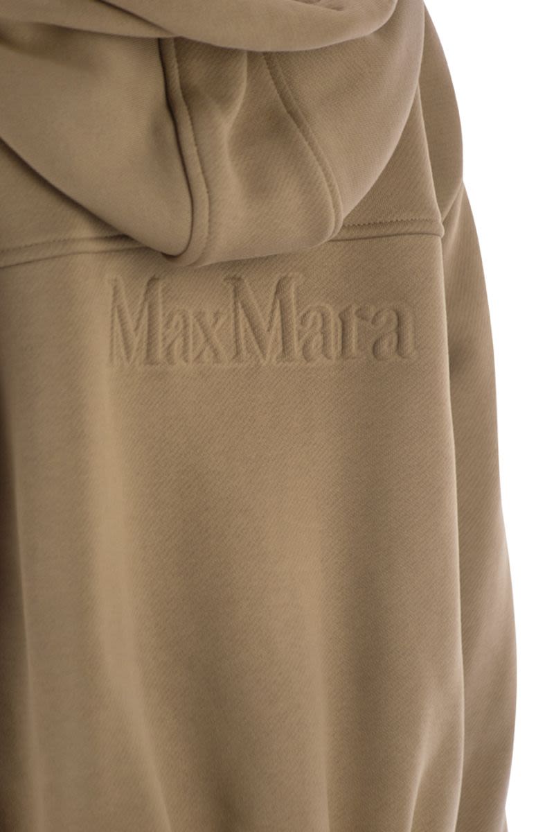 MAX MARA Stripe-Detail Zip-Up Hoodie