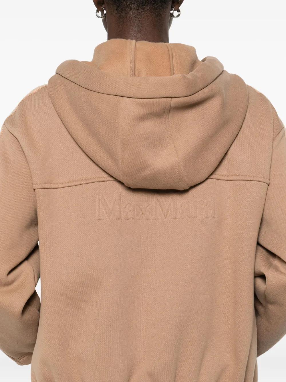 MAX MARA Women's Full-Zip Sweatshirt with Drawstring Hood