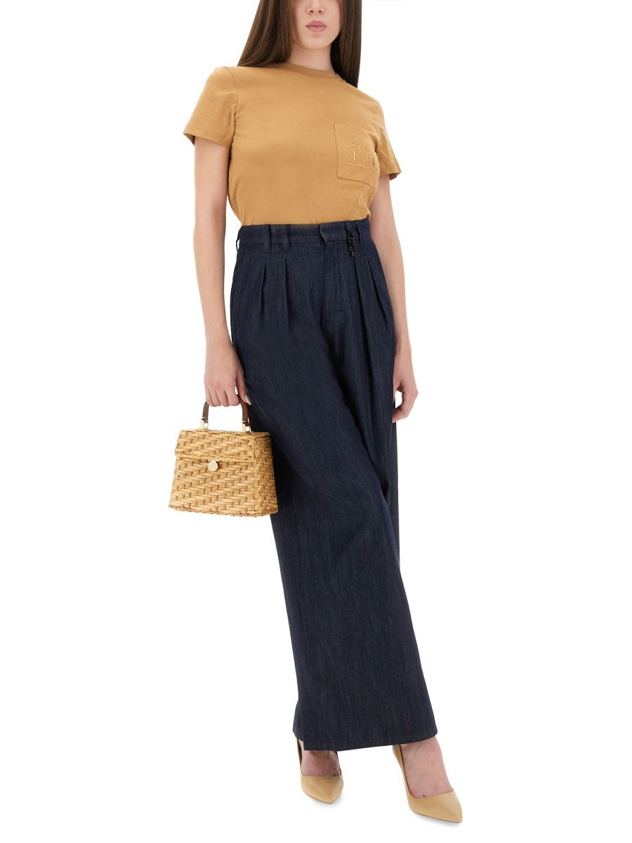 MAX MARA Regular Fit Cotton T-Shirt - Size S