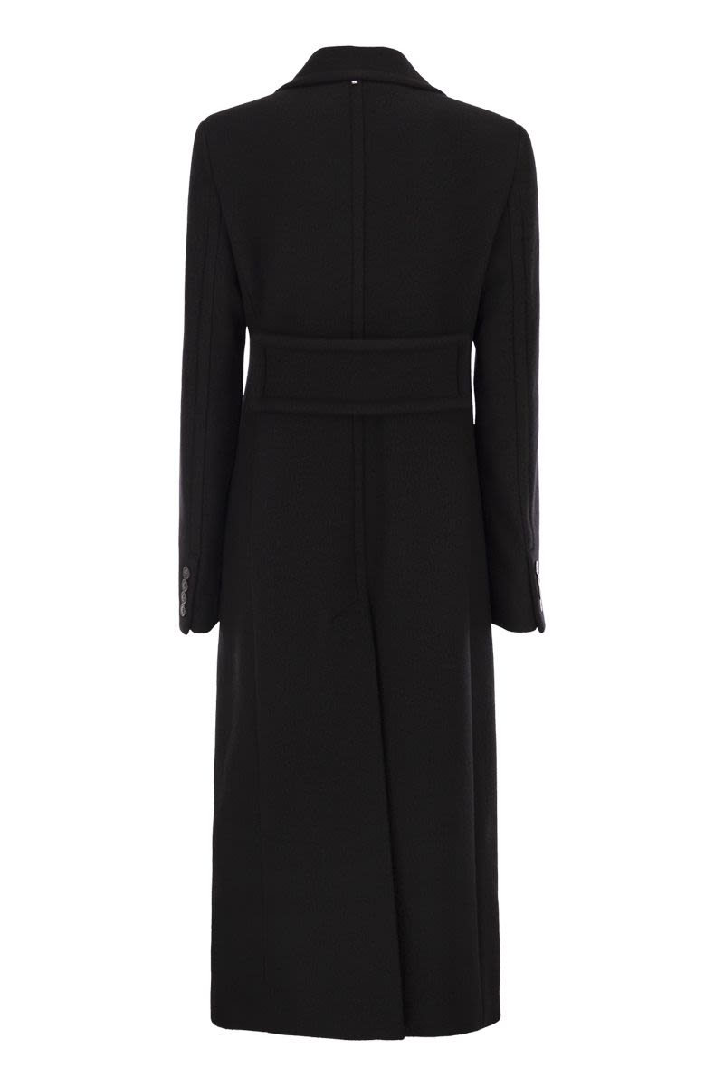 MAX MARA SPORTMAX Double-Breasted Virgin Wool Jacket - Size 40