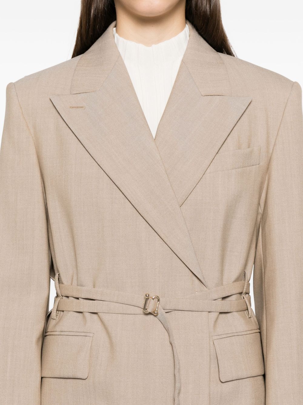 MAX MARA SPORTMAX Long Double-Breasted Blazer Size 40