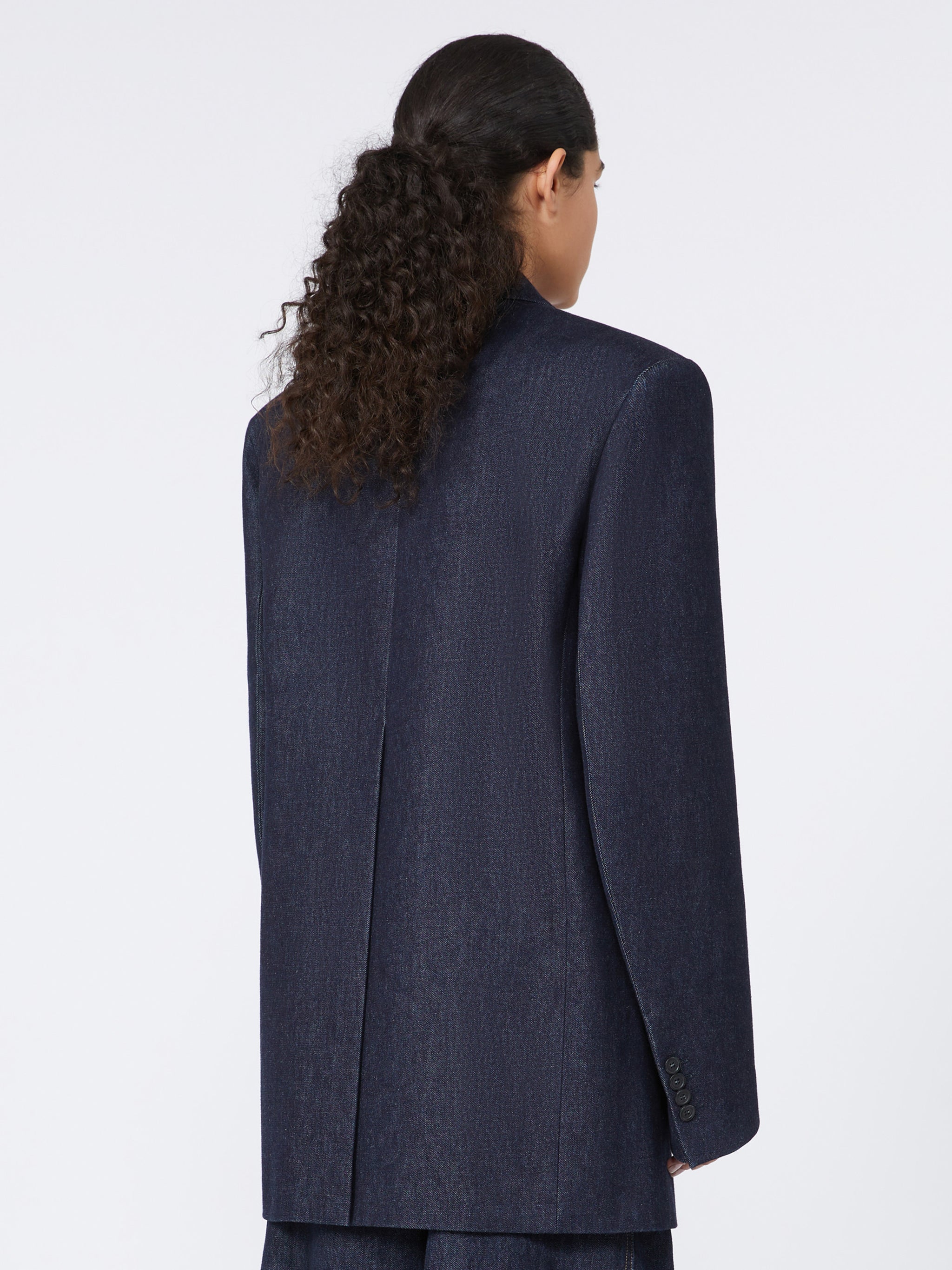 MAX MARA SPORTMAX Oversized Denim Blazer - Size 38
