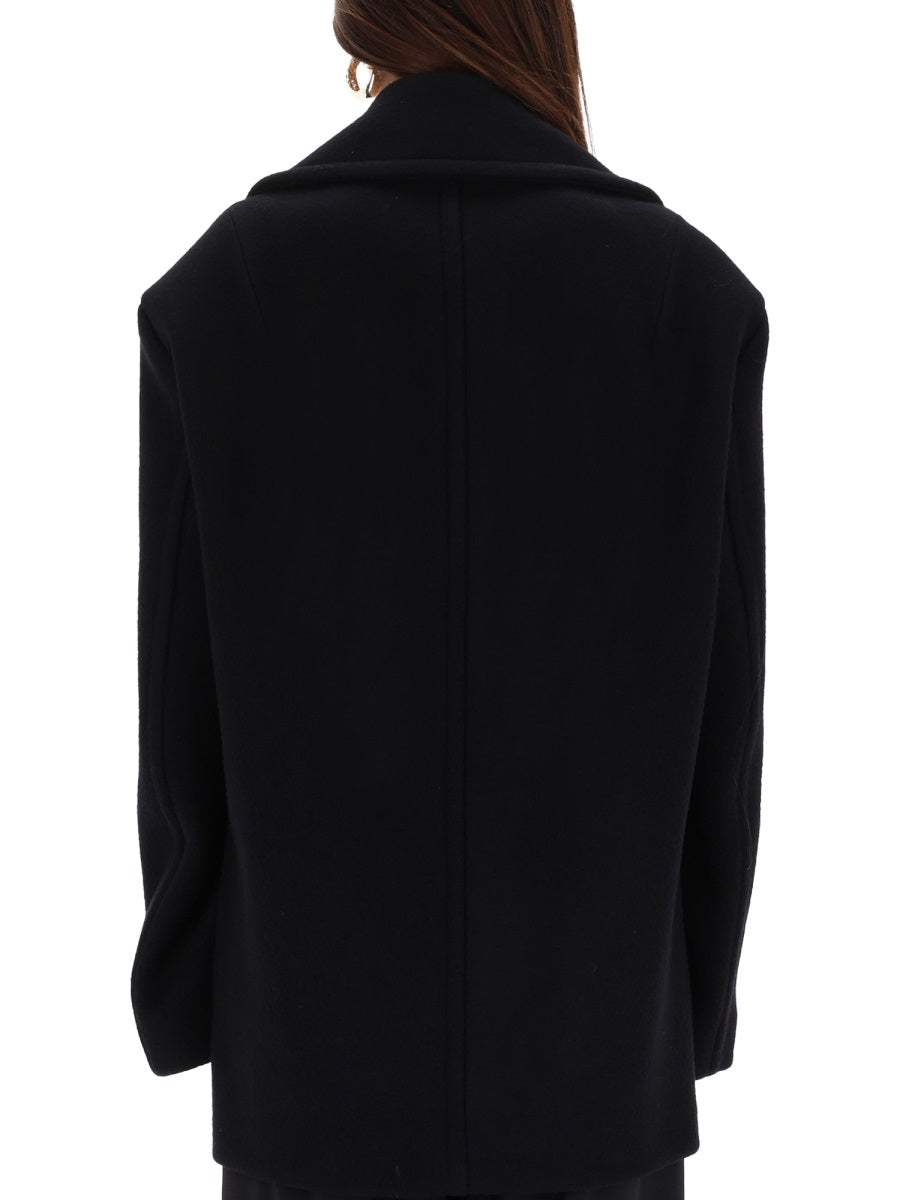 MAX MARA SPORTMAX Double-Breasted Wool Jacket - Size 40