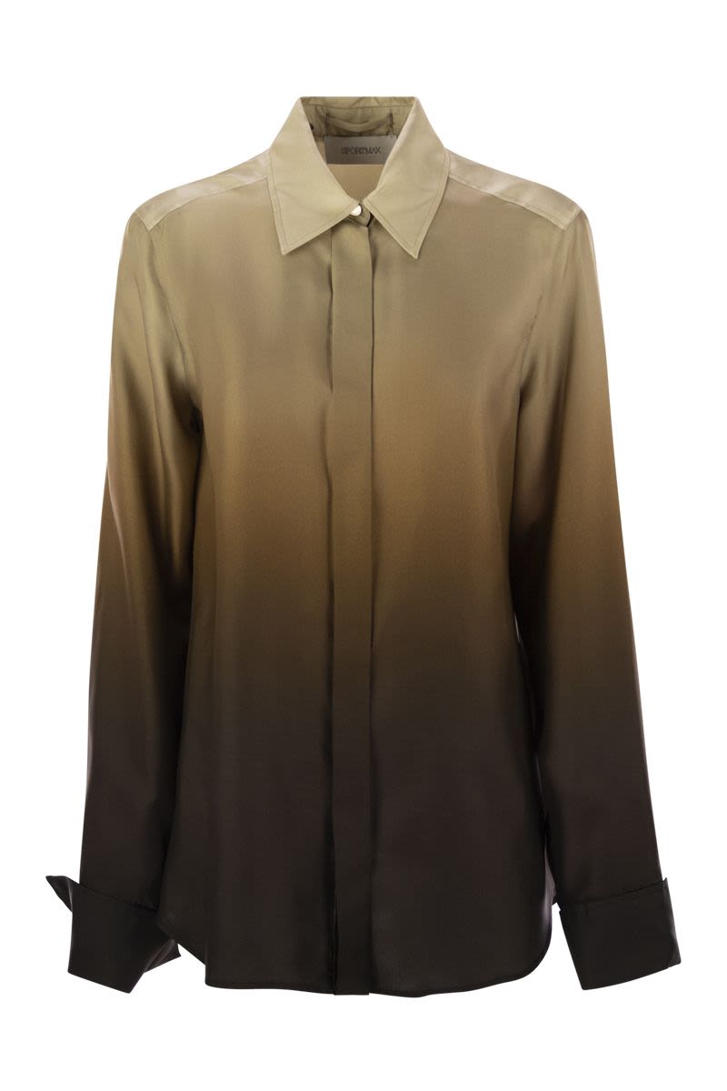 MAX MARA SPORTMAX Elegantly Tailored Women's Silk Shirt