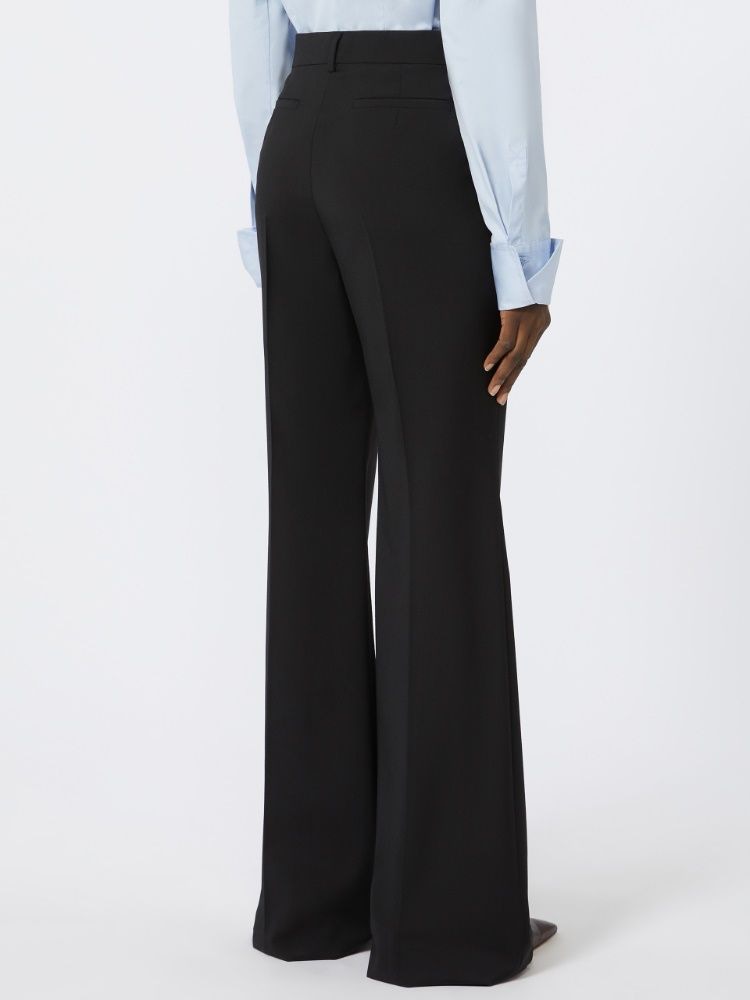 MAX MARA SPORTMAX Flared Pure Wool Trousers