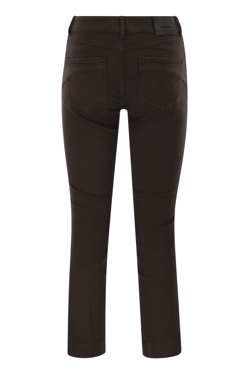 MAX MARA SPORTMAX Womens Mini Flare Cropped Denim Pants