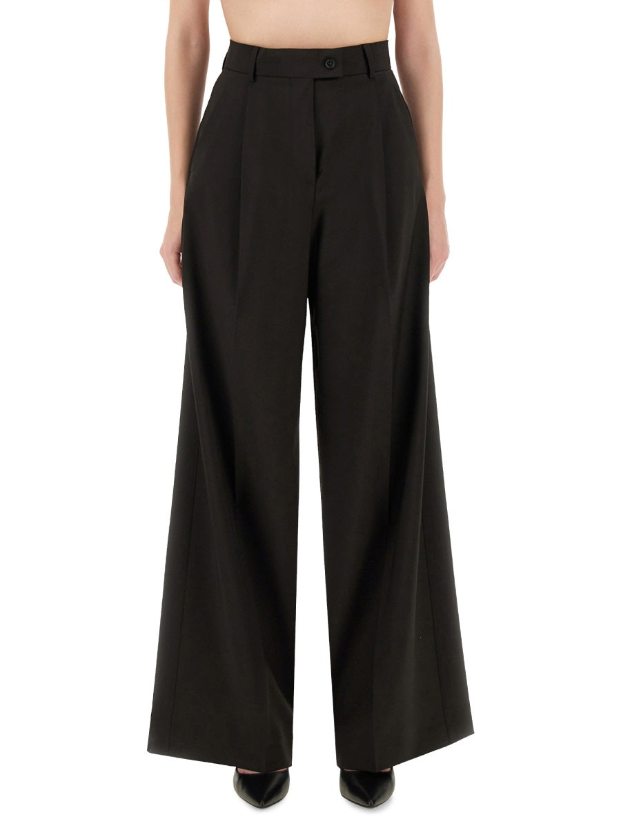 MAX MARA SPORTMAX Wide Leg 100% Virgin Wool Pants - Size 40