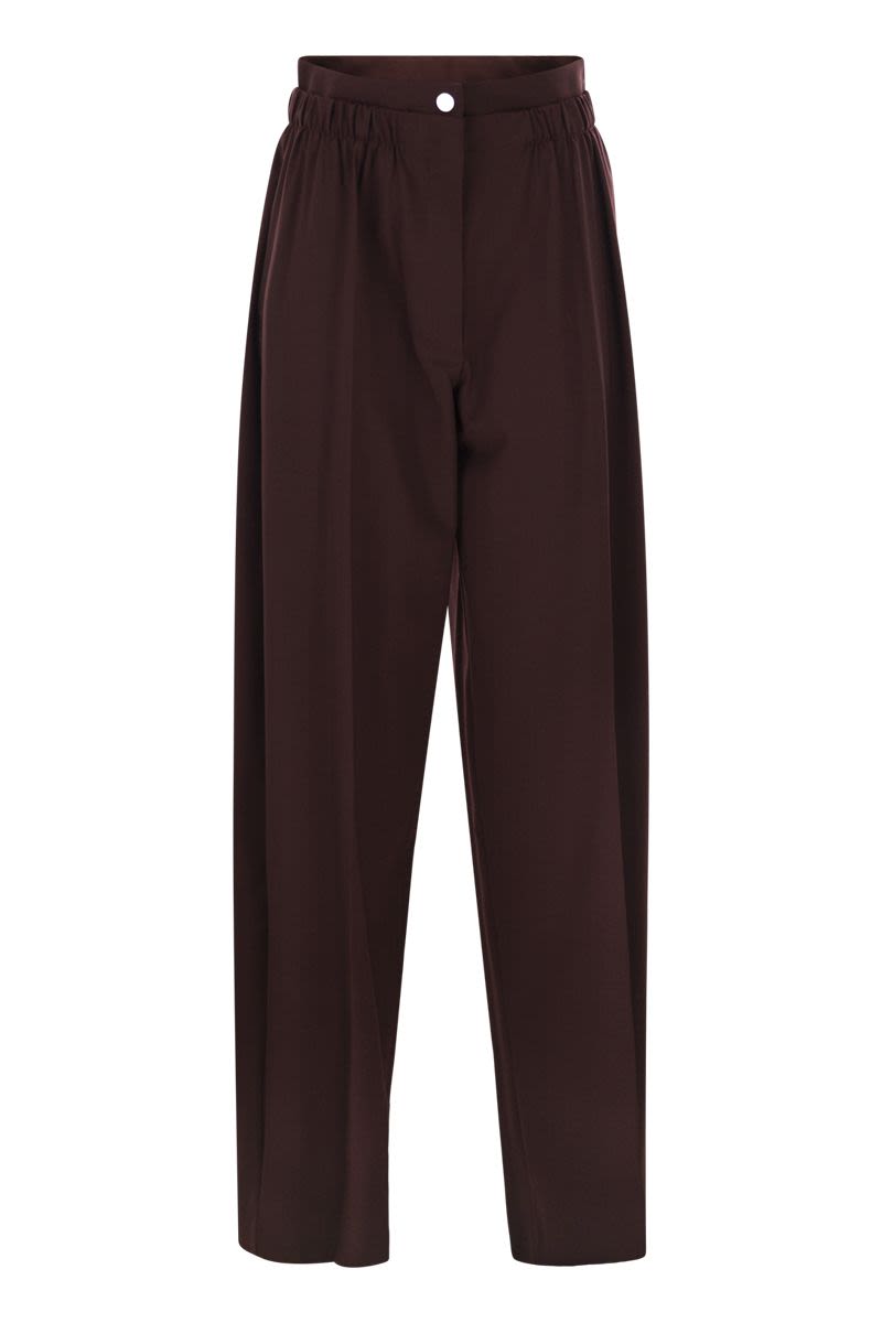 MAX MARA SPORTMAX Wide-Leg Trousers with Double Belt Detail