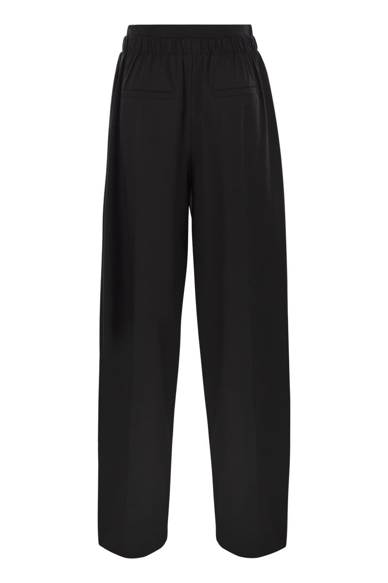 MAX MARA SPORTMAX Wide-Leg Trousers with Double Belt Detail - FW25
