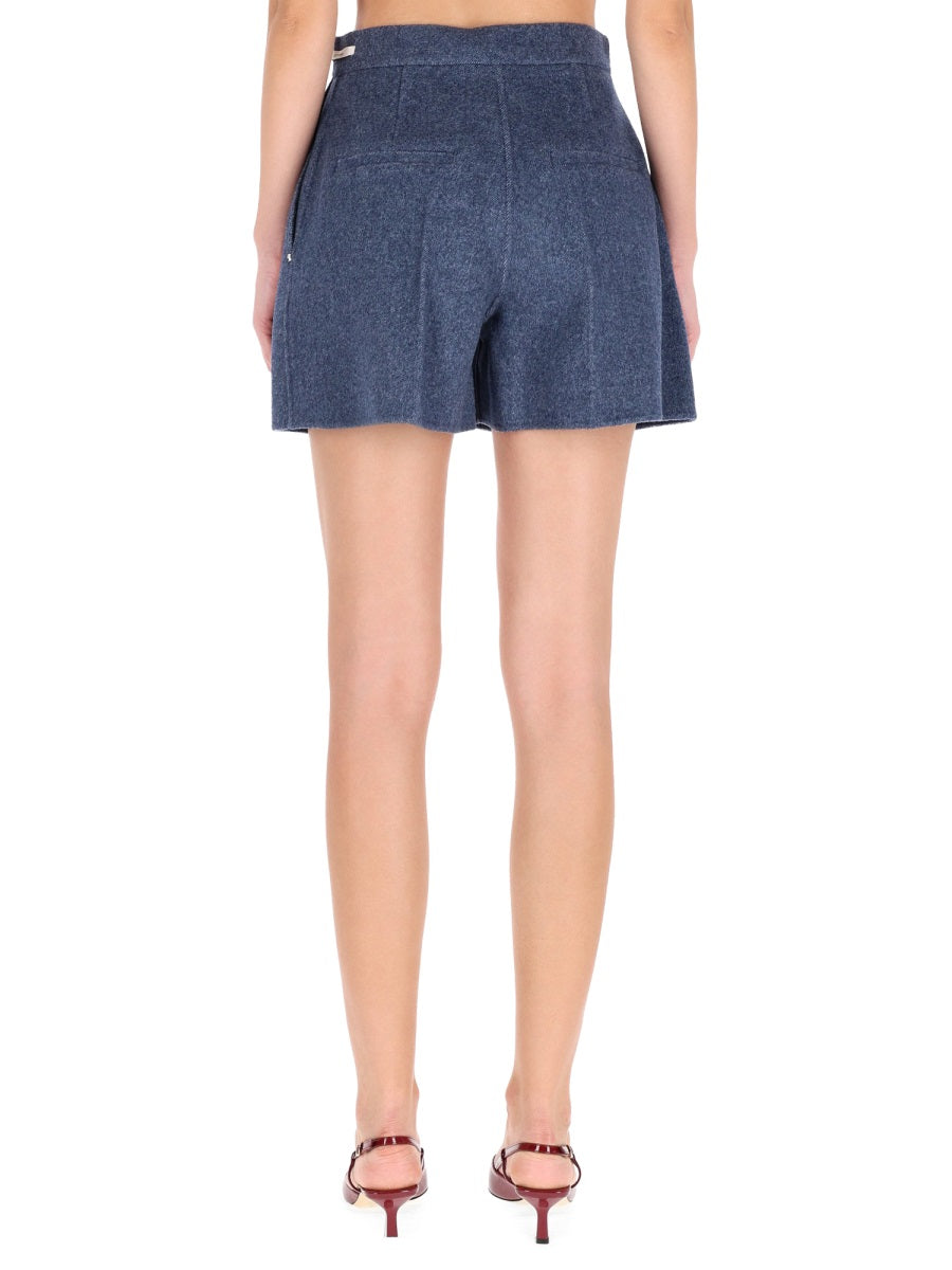 MAX MARA SPORTMAX Virgin Wool Shorts - Size 40