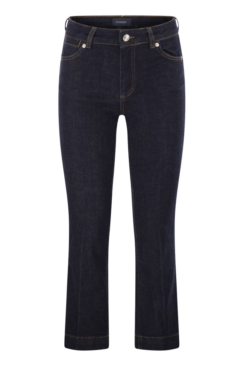 MAX MARA SPORTMAX Perfect Fit Flared Trousers - Cropped Ankle Length