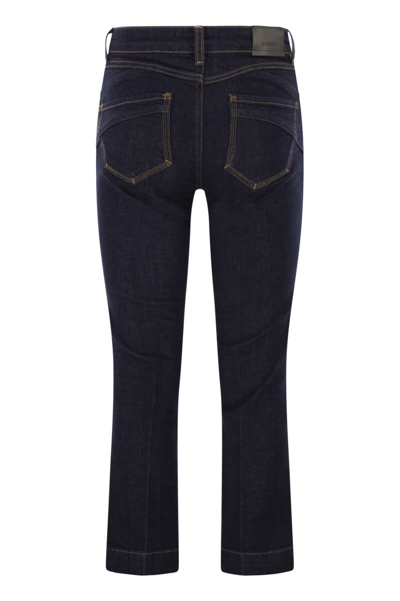 MAX MARA SPORTMAX Perfect Fit Flared Trousers - Cropped Ankle Length