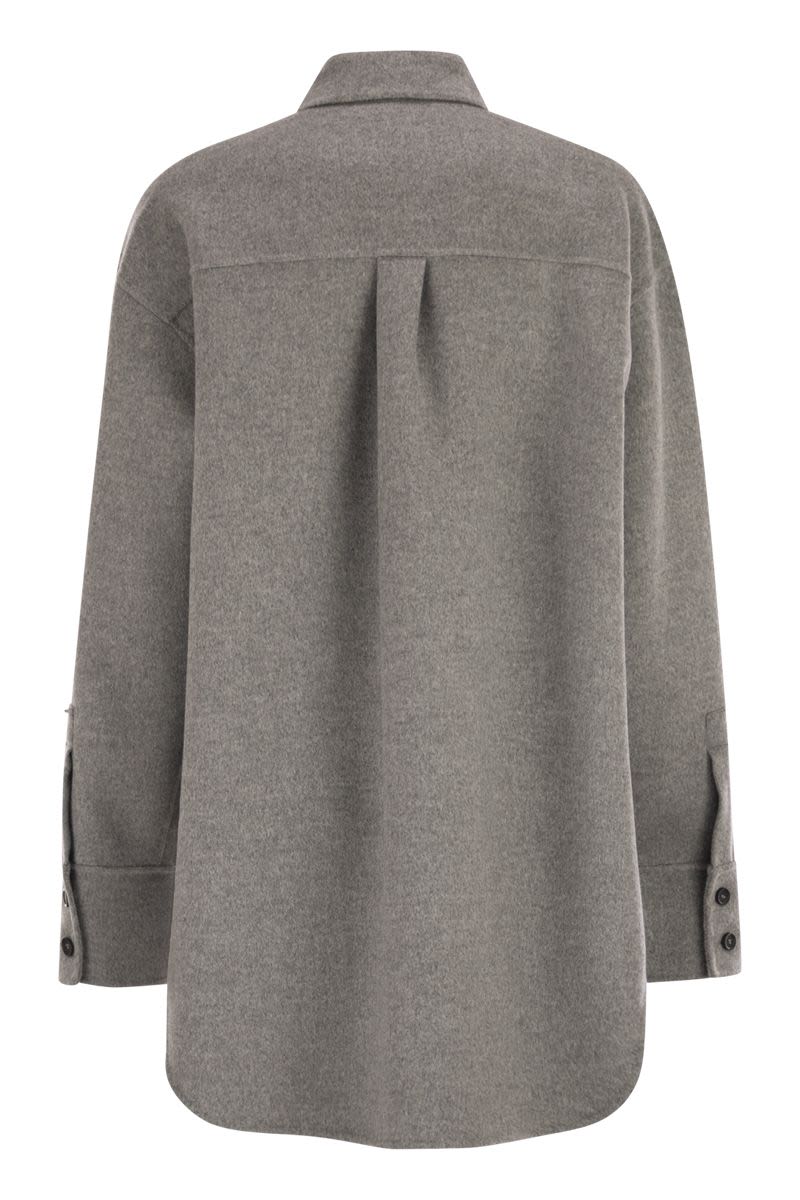 MAX MARA SPORTMAX Oversized Shirt in Soft Double Wool - Women’s Fashion 2025