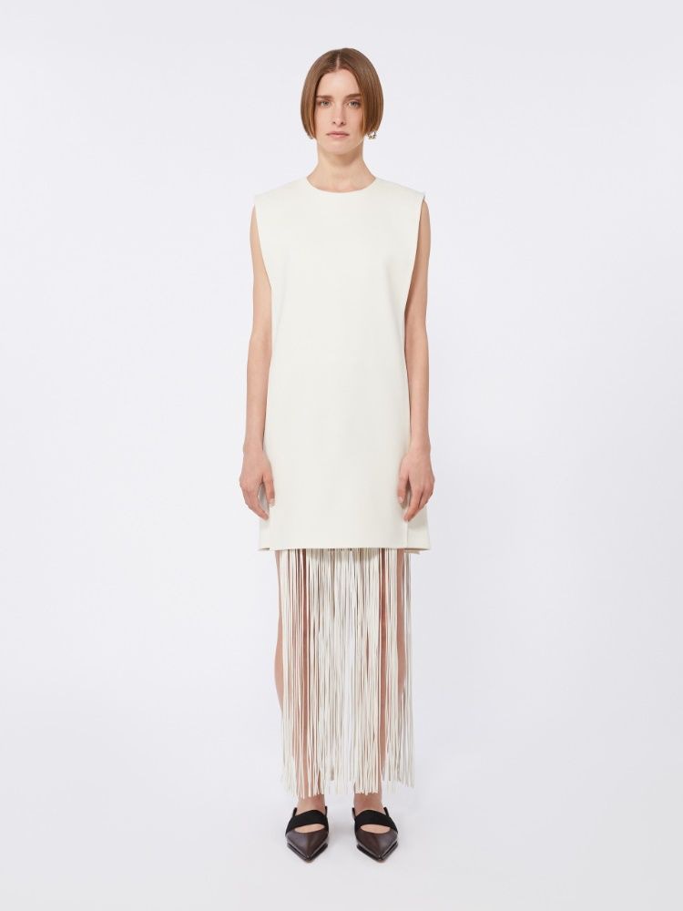 MAX MARA SPORTMAX Fringed Sleeveless Mini Dress