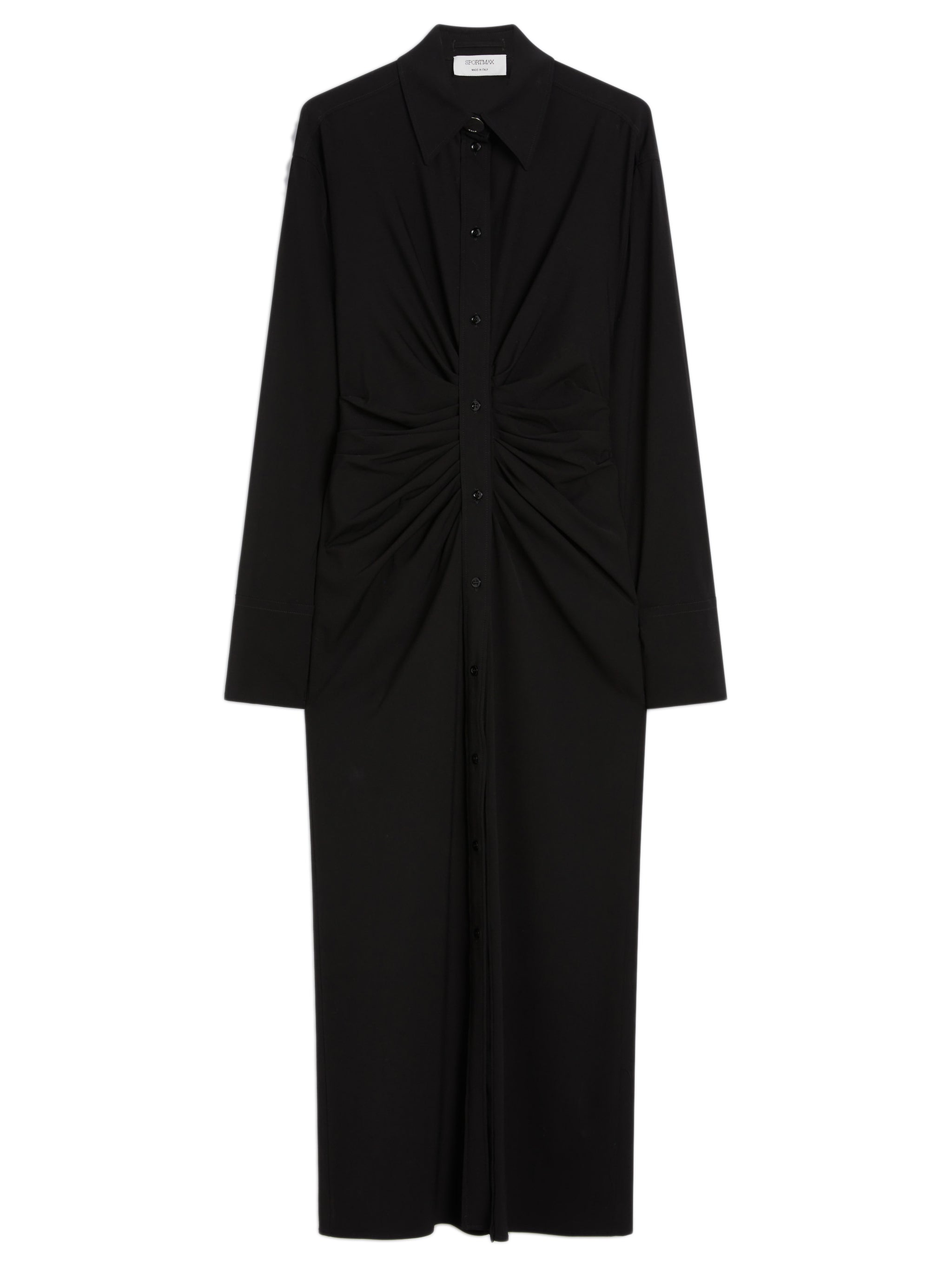 MAX MARA SPORTMAX Fitted Dress with Ruffles - Size 40