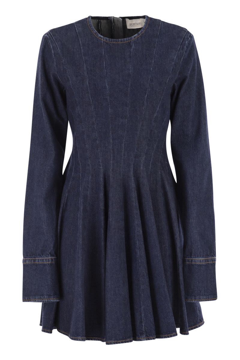 MAX MARA SPORTMAX Fitted Mini Denim Dress