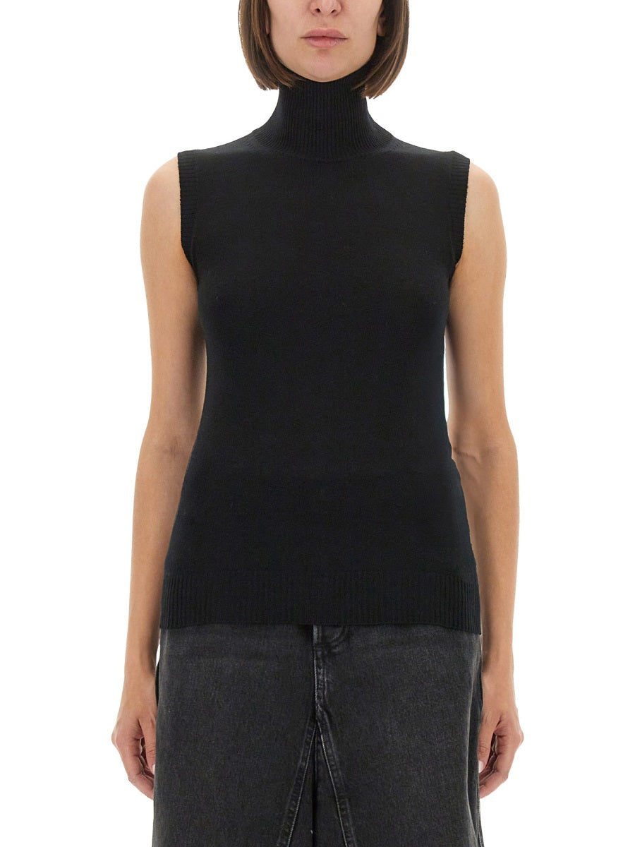 MAX MARA SPORTMAX Sleeveless Slim Fit Vertigo T-Shirt - Size S