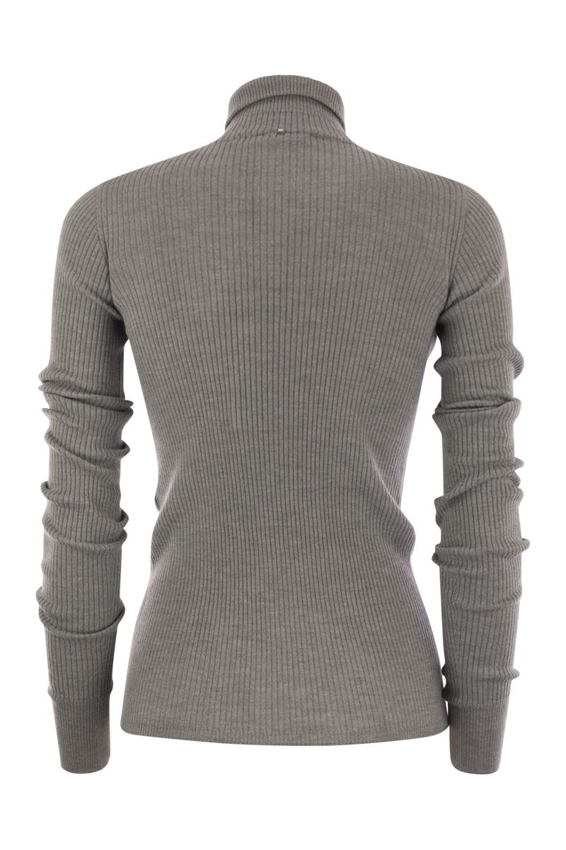 MAX MARA SPORTMAX Wool Turtleneck Jumper for Women - Snug Fit