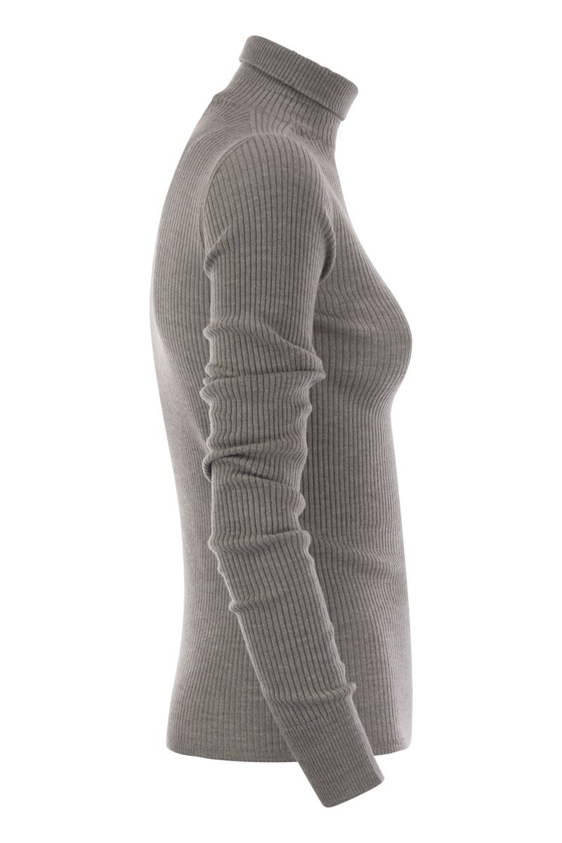 MAX MARA SPORTMAX Wool Turtleneck Jumper for Women - Snug Fit