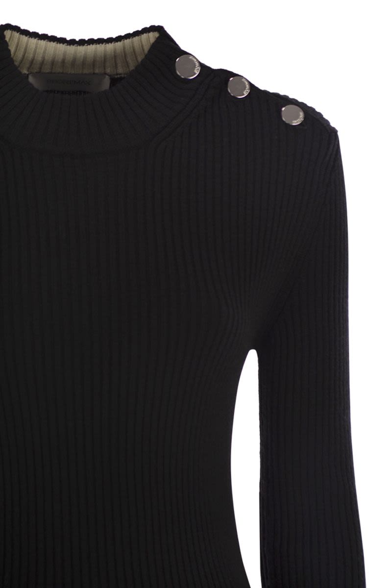 MAX MARA SPORTMAX Fitted Jumper with Button Details