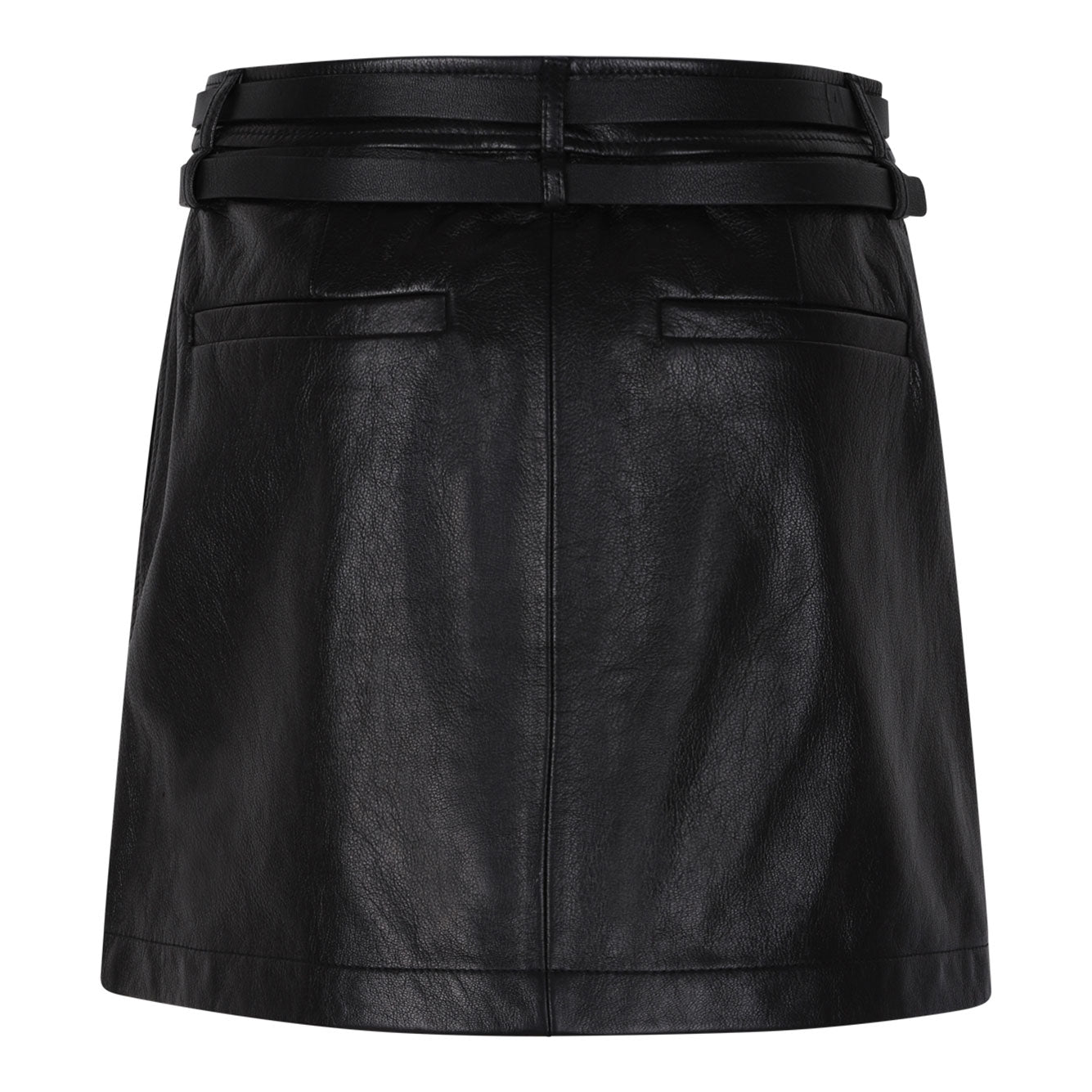 MAX MARA SPORTMAX Goat Leather Mini Skirt for Women
