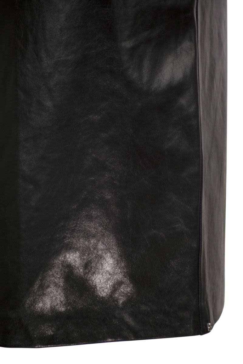 MAX MARA SPORTMAX Sophisticated Below-the-Knee Nappa Skirt